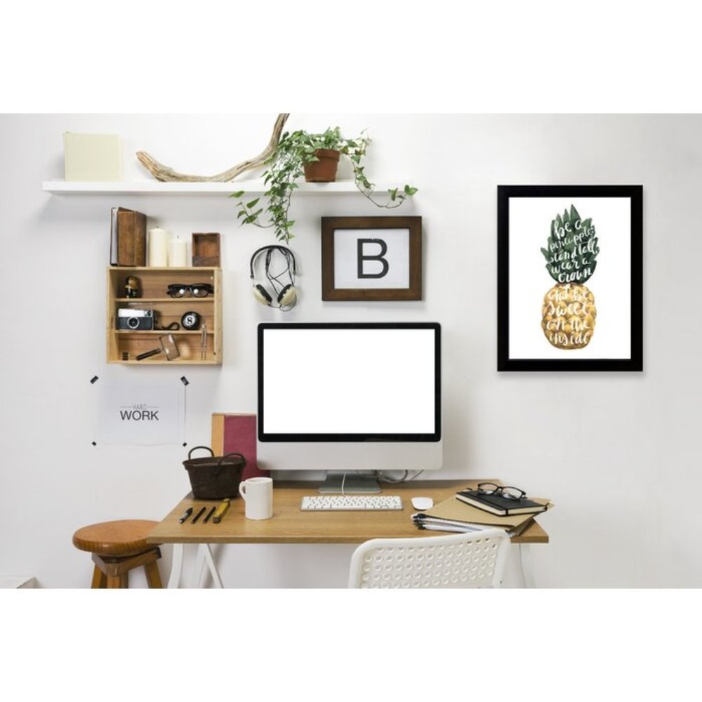 Be A Pineapple Home Decor Statement Graphic Art Print 8 x 10 NIB - Picture 2 of 4